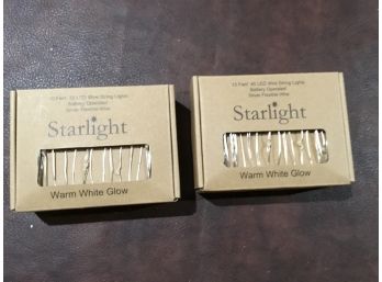 2 X Starlight Warm White LED Glow Lights