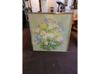 Framed Oil Painting  Floral  Boucher