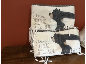 I Love You More Than I Can Bear Crib Bumper Set