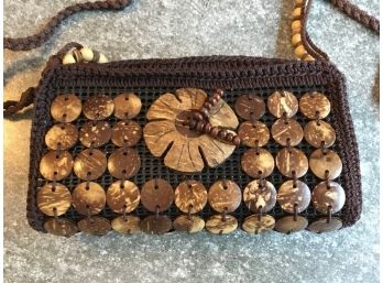 Seashell Knit Purse Pocketbook Italian