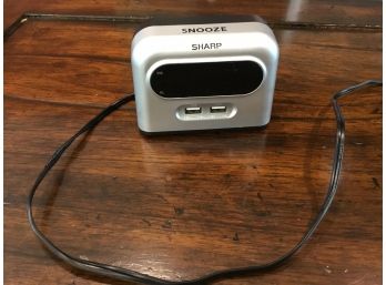 Sharp Alarm Clock With 2 USB Ports