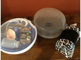 Ritzy Wrap And Baby Bottle Lot