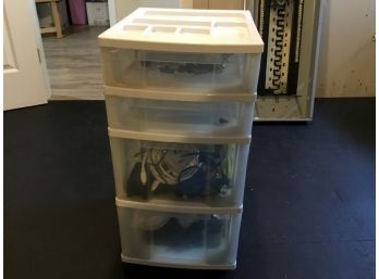 Plastic Dresser With Contents