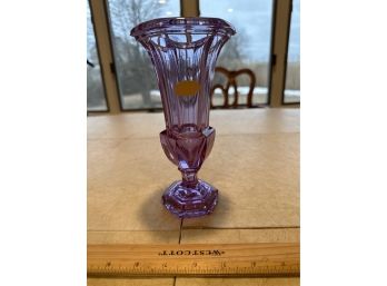 Vintage Moser Germany Crystal Alexandrite Neodymium Purple Vase