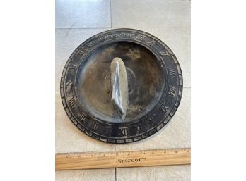 Vintage 12 Inch The Mariners Sundial Cast Iron Roman Numerals