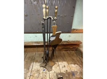Fireplace Tools In Fair Condition