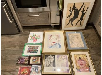 Lot Of Assorted Wall Art Most Framed