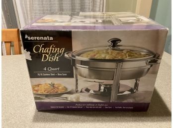 Serenata 13 Inch Chafing Dish 4 Quart With Fuel & Holder Buffet/Table Top New In Sealed Box
