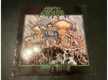Cryptic Slaughter Money Talks Vintage Vinyl Record Album