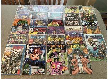 Lot Of 29 Vintage Comics Assorted Title Vintage Comic Books TMNT Savage Dragon Superman The Land Of Nod Plus