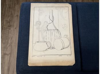 Harold Spahn Plate 3 E1 MTHS Pencil Drawing From 1920