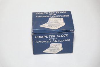 Computer Clock With Removable Calculator