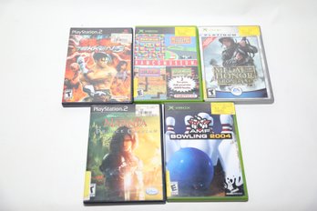 Play Station And Xbox Games Lot Of 5