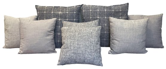 8 Grayscale Throw Pillows