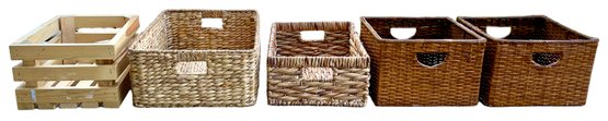 5 Natural Material Storage Baskets