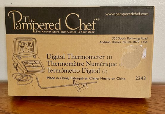 Pampered Chef Digital Thermometer In Box