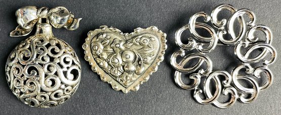 3 Sterling Pins