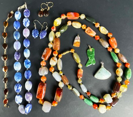 Stone Necklaces, Bracelets, And Pendants