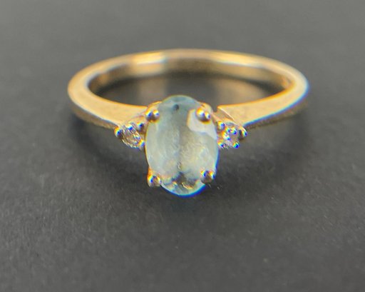14k Gold And Stone Ring