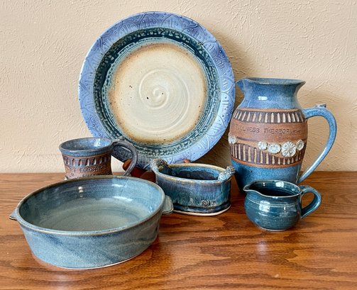 Blue Art Pottery