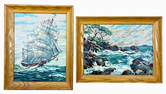 2 Nautical Paint By Numbers Paintings