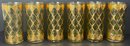 1960s Culver Valencia Highball Glasses With 22 Karat Gold