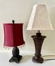 2 Table Lamps With Beaded Shades