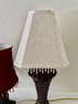 2 Table Lamps With Beaded Shades