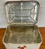 Vintage Kitchen Utensils, Ceramic Milk Pitcher, Cheese Box, & Tin Bread Box