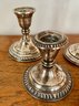 Gorham Weighted Sterling Candy Dish With Other Weighted Sterling Candlesticks