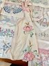 Large Collection Of Embroidered Runners With Pillowcases, Towels, Apron, & Tablecloth