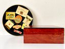 Large Wood Box (humidor?) And Vintage German Tray