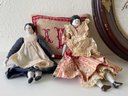 Antique Porcelain Dolls & Needlework