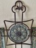 2 Vintage Style Tin Tiles & Candle Sconce