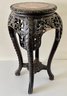 Ornately Carved Stone Top Table/plant Stand