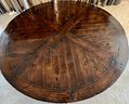 Gorgeous Dining Table In A Distressed Walnut Finish