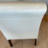 Butter Cream Leather Chairs- Set Of 8