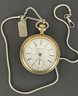 Antique Rochford Pocket Watch With Sterling Chain & Sterling Necklace