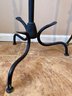 Wrought Iron Wine Rack, Tall Plant Stand And Large Candle Holder