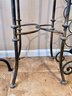 Wrought Iron Wine Rack, Tall Plant Stand And Large Candle Holder
