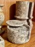 Stone Bookends, Coasters, Vase, & Box