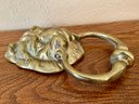 Vintage Brass Lion Door Knocker