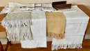 Beautiful Handwoven Table Runners And Hand Towels With Wood Holder