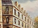 Large Signed Mid Century Cityscape Painting By I. Costello