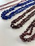 Strung Garnet And Lapis Beads