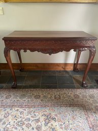 Ornate Carved Wooden Table