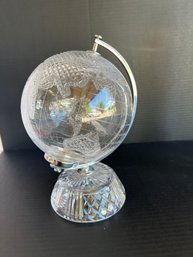 Lot Of 3- Glass Madonna, Crystal Snowflake & Globe