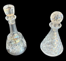 Lot Of 2 Decanters