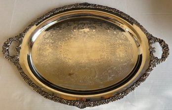 Large Silver Plated Platter