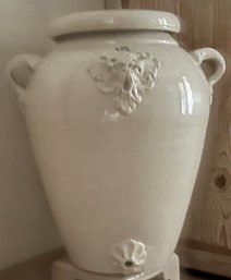 Handmade Italian White Ceramic Jug